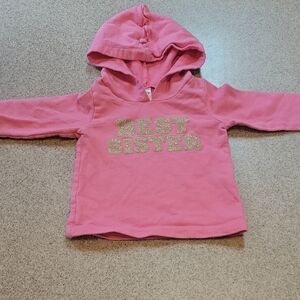 Carter's Pink 'Best Sister' Hoodie Size 9 Months